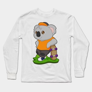 Koala Skater Skateboard Sports Long Sleeve T-Shirt